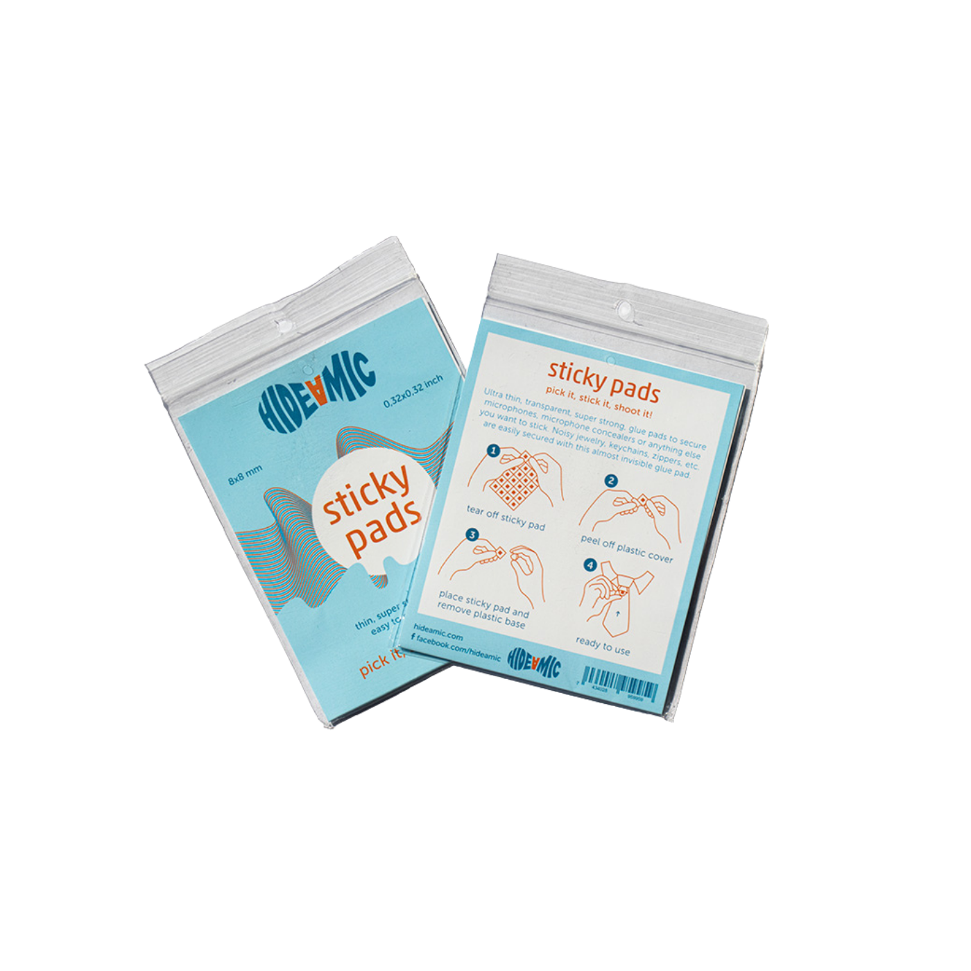 Hide-a-mic Sticky Pad Super Adhesive Silicon Pads (40 Pack)